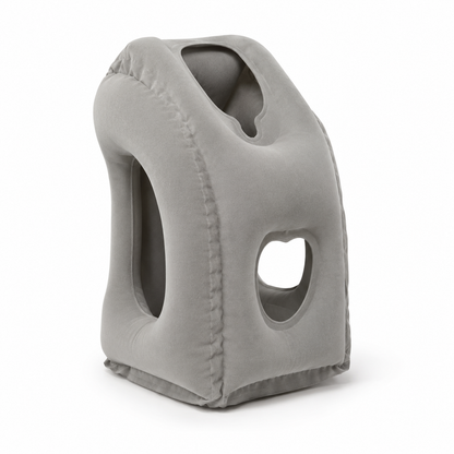 HushBound Travel Pillow – Real Sleep Sitting Up, Inflates in Seconds